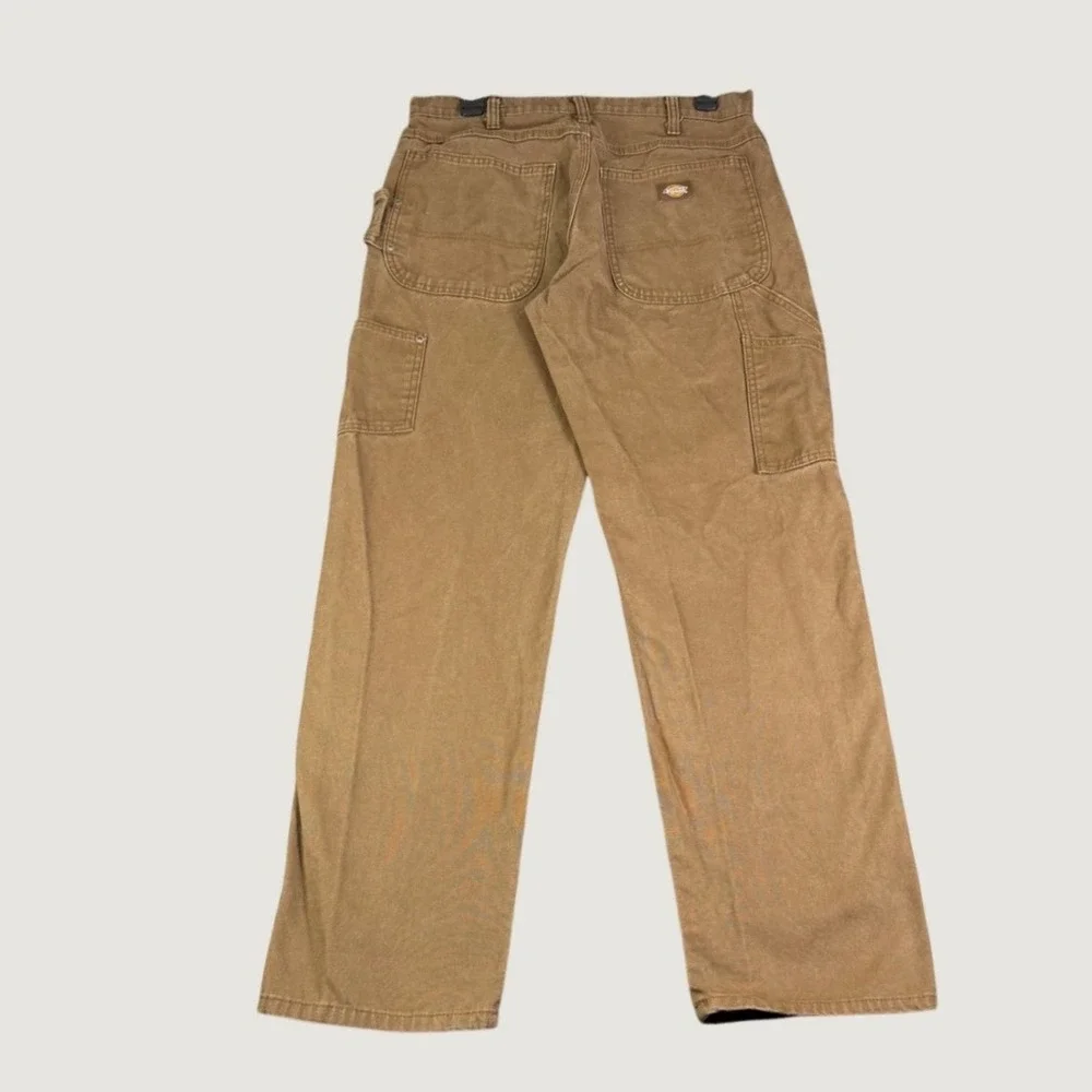 Dickies Brown Duck Carpenter Pants Relaxed Fit DU336RTB Mens 32x32 baggy vtg